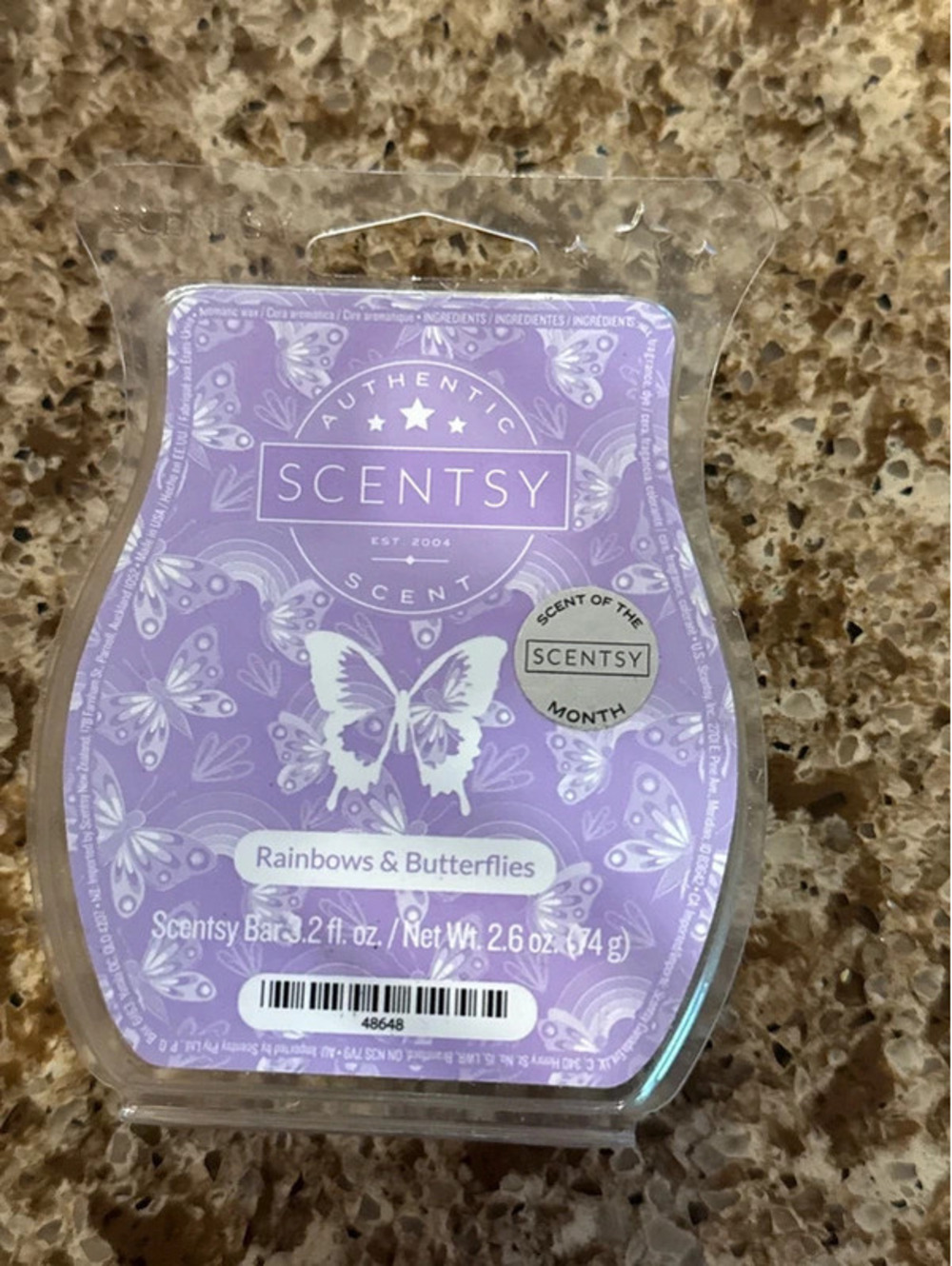 Rainbows and butterflies wax bar